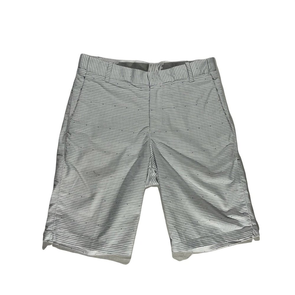 Nike dri fit shorts White And Gray mens size 28.